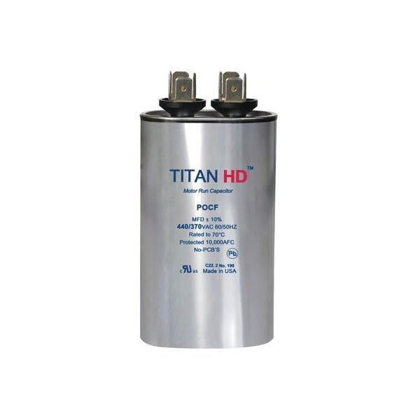 Packard Titan Hd Run Capacitor 50 Mfd 440/370 Volt Oval, Box Of 5
