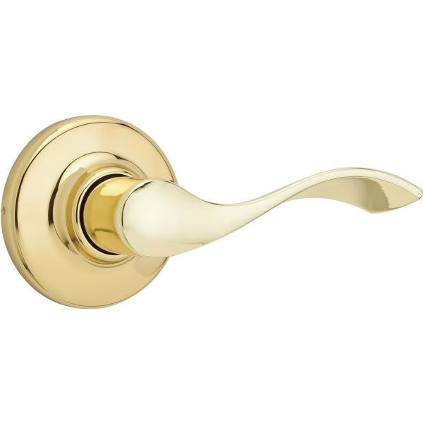 Kwikset Balboa Polished Brass Hall/Closet Passage Door Lever