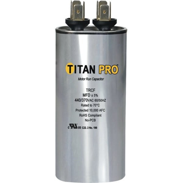 Packard Titan Pro Run Capacitor Mfd 440/370 Volt Round
