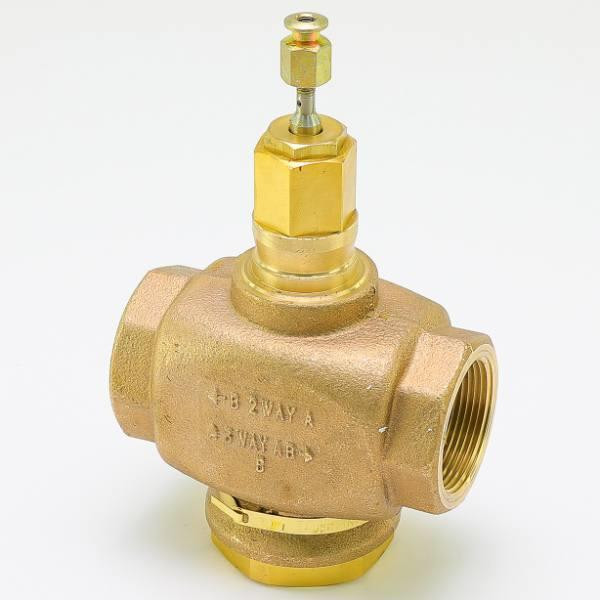 Honeywell Valve Globe 2 Way 1 1/2" Npt 29.3 Cv Brass Body Stem Down To Close