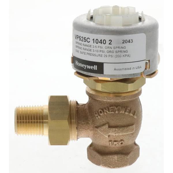 Honeywell 1/2"Npt Pneumatic Radiator Angle Male Union Connection 2cv 3-10psi