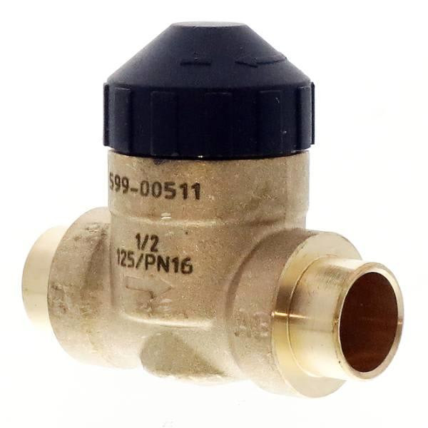 Siemens Valve Zone Valve Assemb 2 Way 1/2" Sweat 120vac 2.5 Cv Linear Flow Brass