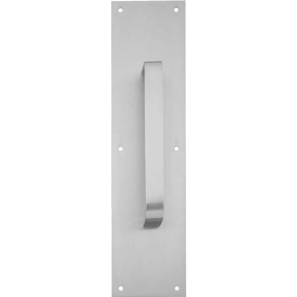 Ives Satin Stainless Steel 8" Ctc 1" Flattened Pull Plate 16 X 4"