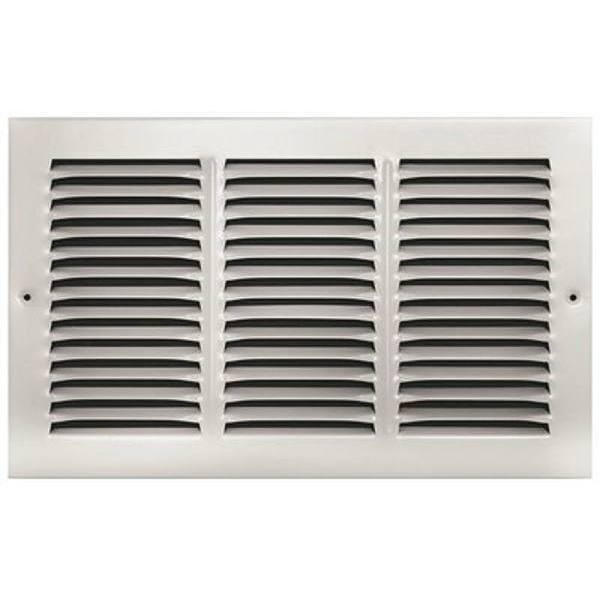 Truaire 14 X 8 Inch White Stamped Return Air Grille