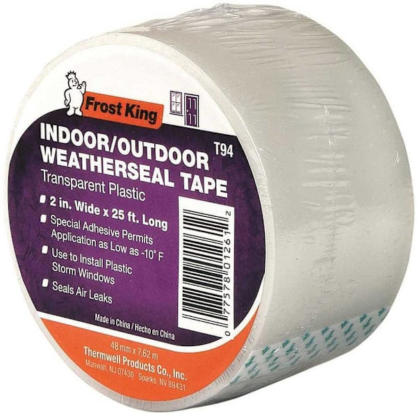 Frost King 2 In X 25 Ft Clear Plastic Weatherseal Tape