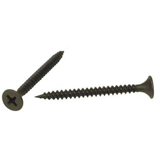 #6 X 1 In Phillips Bugle Head Drywall Screw Fine Thread Black Package Of 500