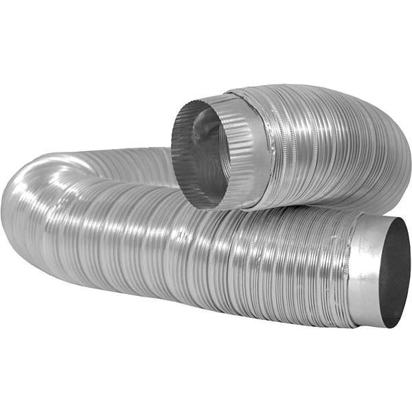 Everbilt 4.4 In W X 4.4 In H X 24.55 In L Heavy Duty Aluminum Duct With Collars