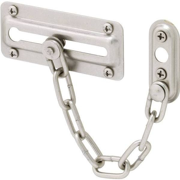 Chain Door Lock, 3-7/16", Package Of 2