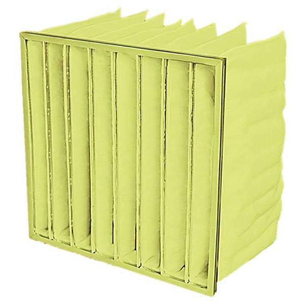 Pocket 90 To 95% Merv 14 Yellow Synthetic 24 X 20 X 12 6 Pocket Box Of 4