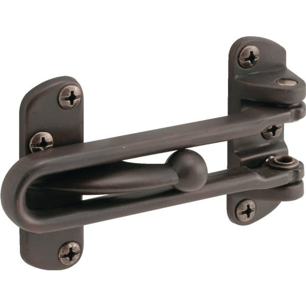 Prime Line 3 In Die Cast Swing Bar Door Guard (Classic Bronze)