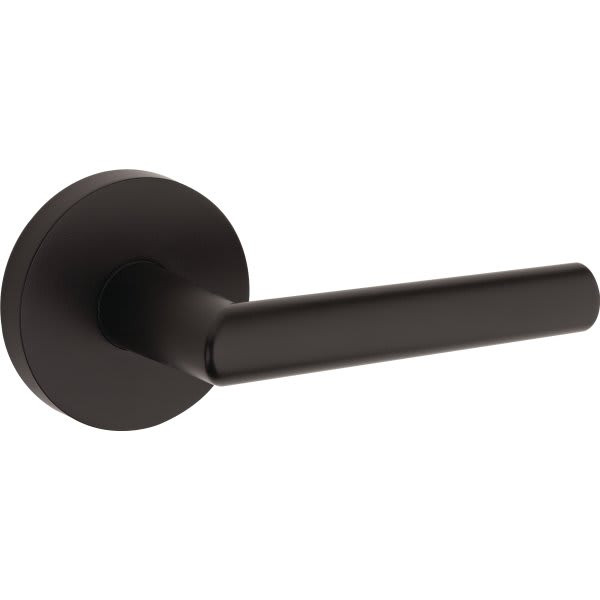 Kwikset Milan Matte Black Hall/Closet Passage Door Lever