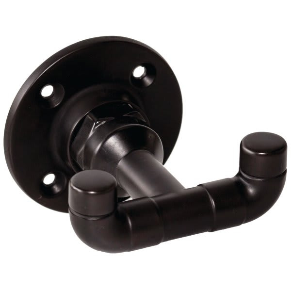 Design House Kimball Double Robe Hook, Satin Black Finish