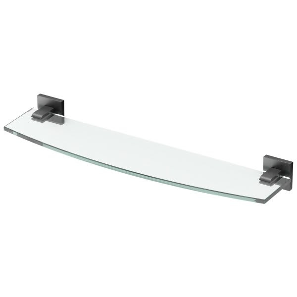 Gatco Elevate Glass Shelf In Matte Black