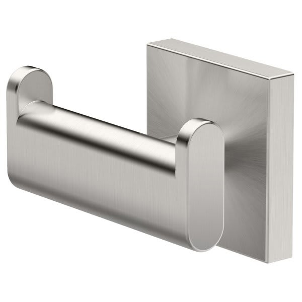 Gatco Elevate Double Robe Hook In Satin Nickel