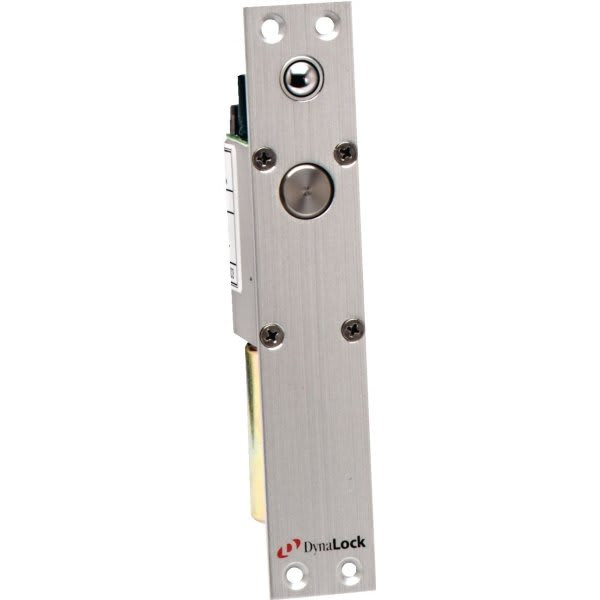 Dynalock Mortise Electric Deadbolt Dual Voltage Auto Relock Switch Ball Type