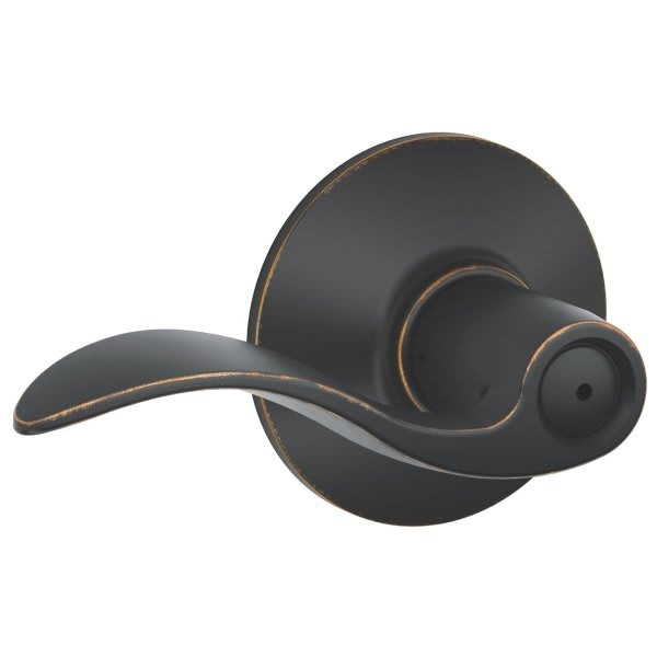 Schlage F-Series Lock F40 Privacy Lever Accent Lever (Aged Bronze)