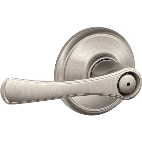 Schlage F-Series Lock F40 Privacy Lever Avila Lever (Satin Nickel)