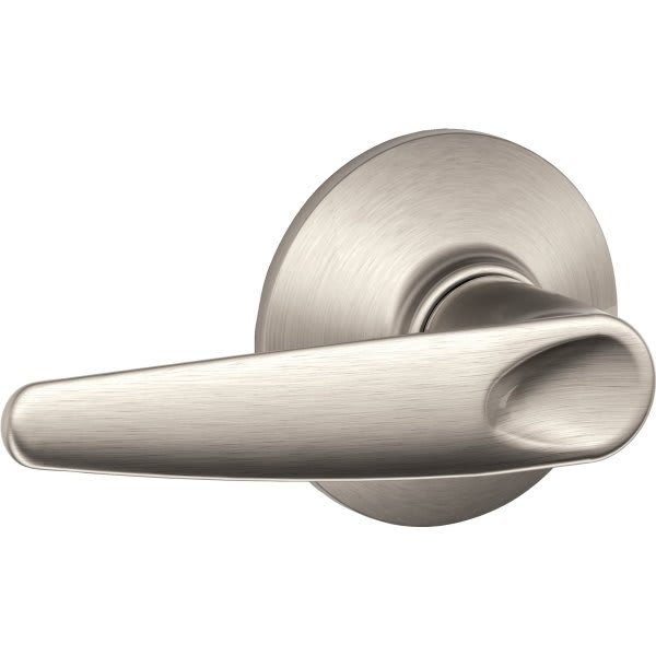Schlage F-Series Lock F10 Passage Jazz Lever Style (Satin Nickel)