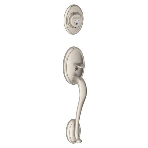 Schlage F-Series Lock F58 Interior Style Wakefield Design (Satin Nickel)