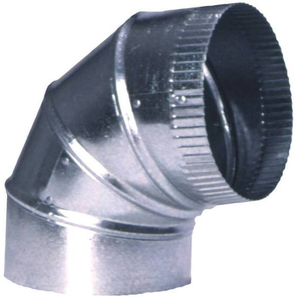 Master Flow 6 In.  90-Degree Turn 26-Gauge Adjustable Elbow