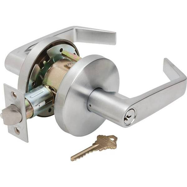 Falcon W-Series Storeroom Door Lever Sc1 Keyway (Satin Chrome)