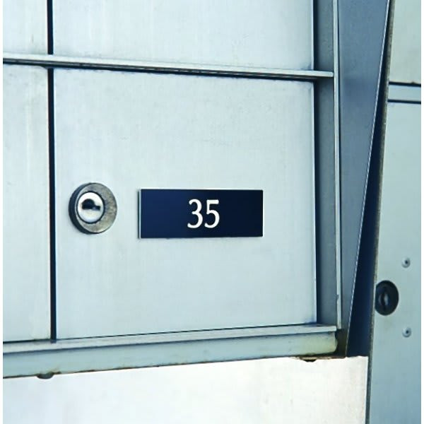 Custom Engraved Mailbox Number 3 X 1"
