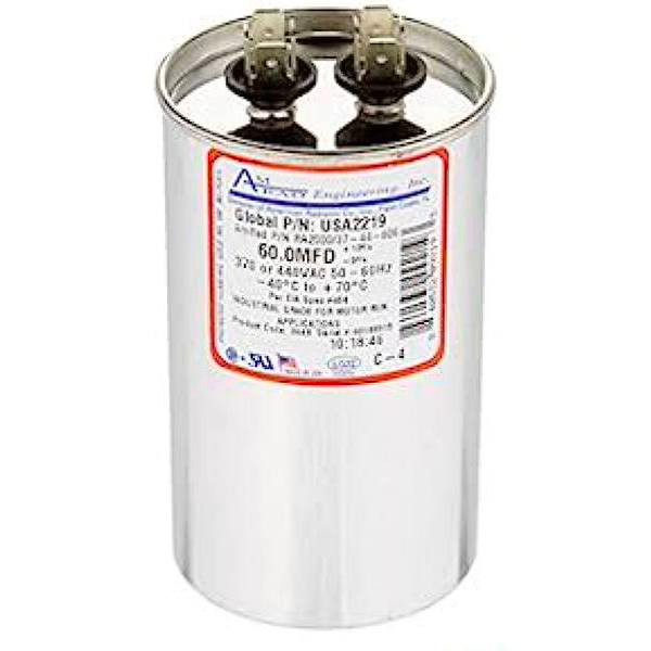Amrad Engineering # Usa2219 60 MFD 370/440 VAC Round Motor Run Capacitor