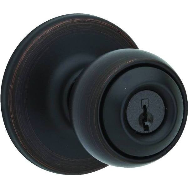 Kwikset Polo Ventian Bronze Keyed Entry Door Knob