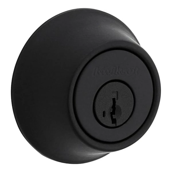 Kwikset 660 Series Matte Black Single Cylinder Deadbolt With Smartkey Security