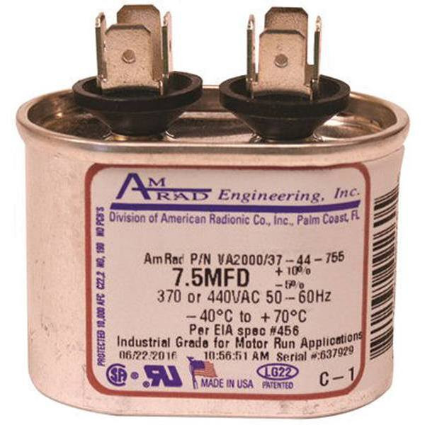 10 MFD 370/440v Oval Cap