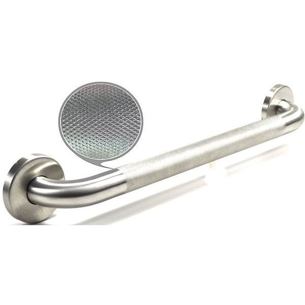 Wingits Premium Diamond Knurled Grab Bar 24 X 1.25 In. (Satin Stainless Steel)