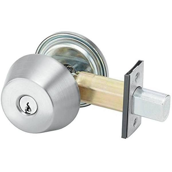 Yale Grade-2 Single Schlage C Keyway Cylinder Deadbolt (Satin Chrome)