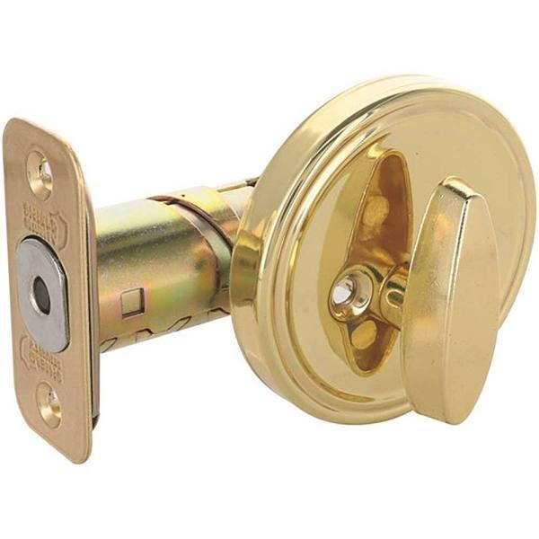 Shield Security Grade-3 Single-Sided Deadbolt, Bright Brass