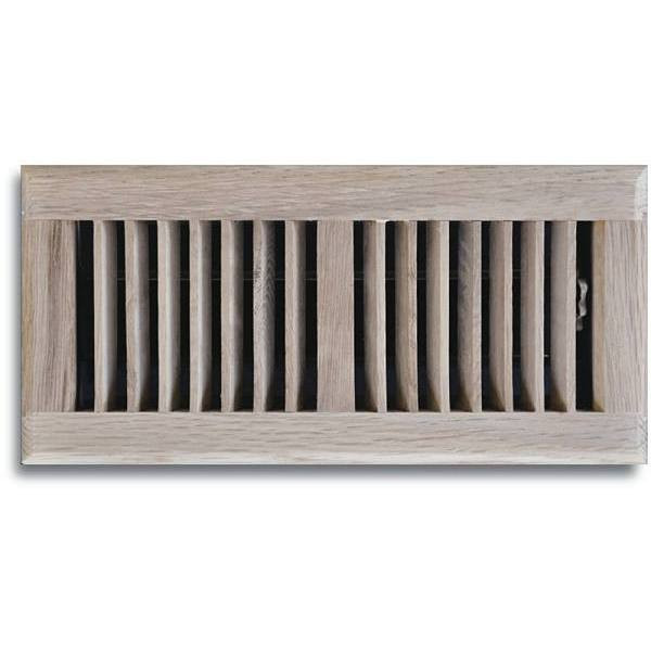 Truaire 4 In. X 10 In. Solid Oak Floor Register