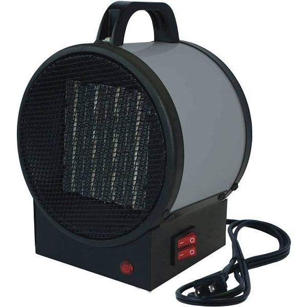 King 1500w 120v Small Gray Portable Utility Heater Space