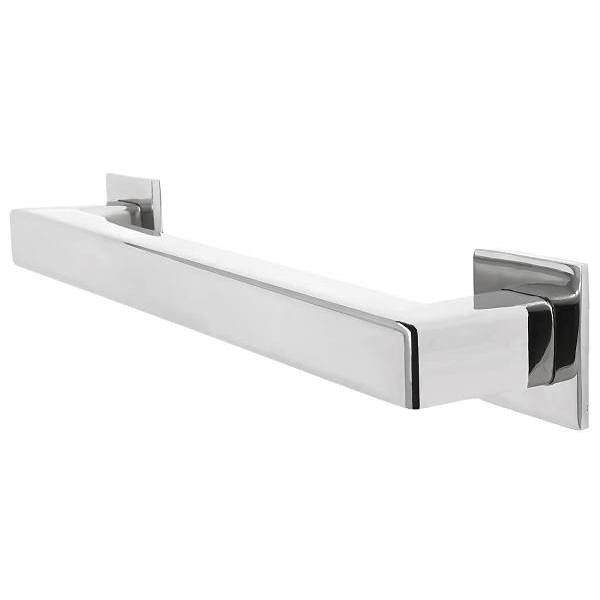 Preferred Bath Decorative Square ADA Grab Bar 16 X 1.25" Bright Polished Ss