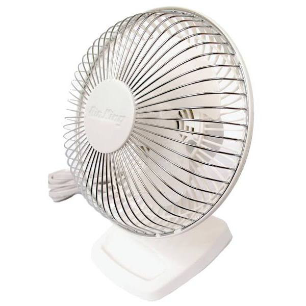 Air King 6 In. 2-Speed Commercial-Grade Desk Fan W/ Adjustable Head