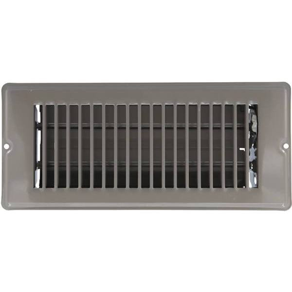 Danco 9-7/8 X 3-3/4 In. Steel Floor Register W/ 7/8 In. Drop (Brown)