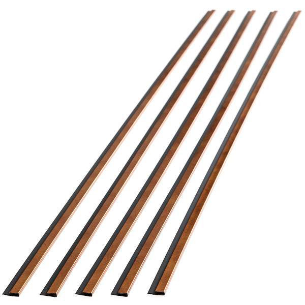 Fasade 47" Vinyl J Trim, Antique Bronze, Package Of 5