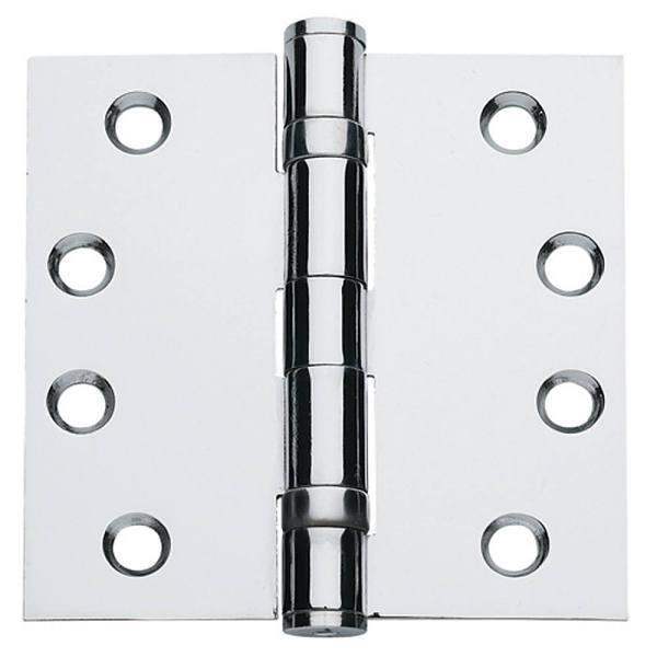 Global Door Controls 4.5 X 4 In. Ball Bearing Steel Hinge Polish Chrome (3-Pack)
