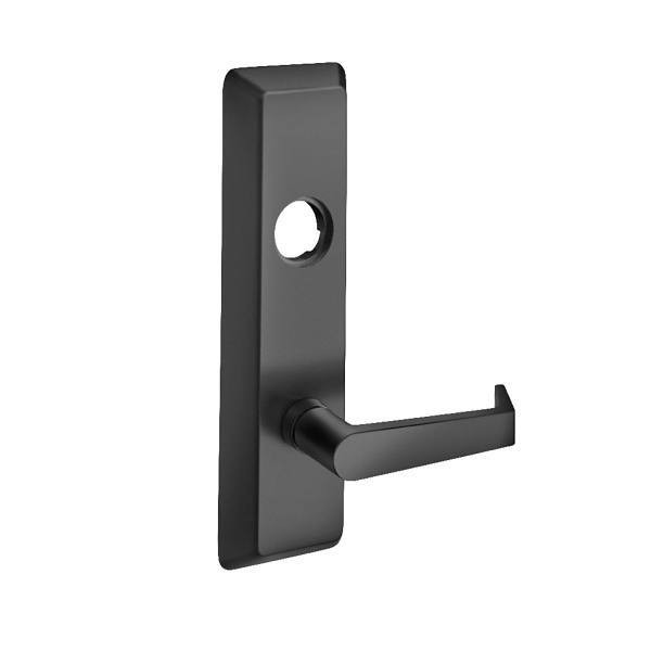Yale Exit Device Escutcheon Lever Trim Black Suede Powder