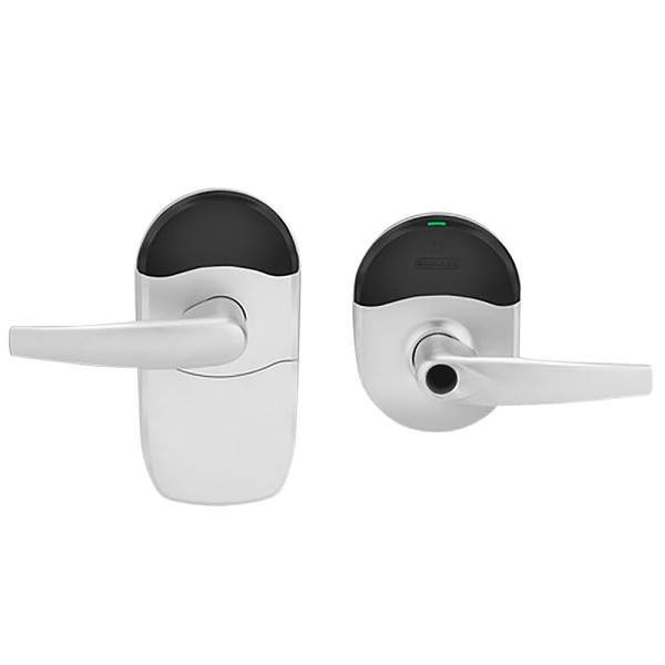 Schlage Grade 1 Engage Wireless Cylindrical Lock, Less Cylinder Satin Chrome