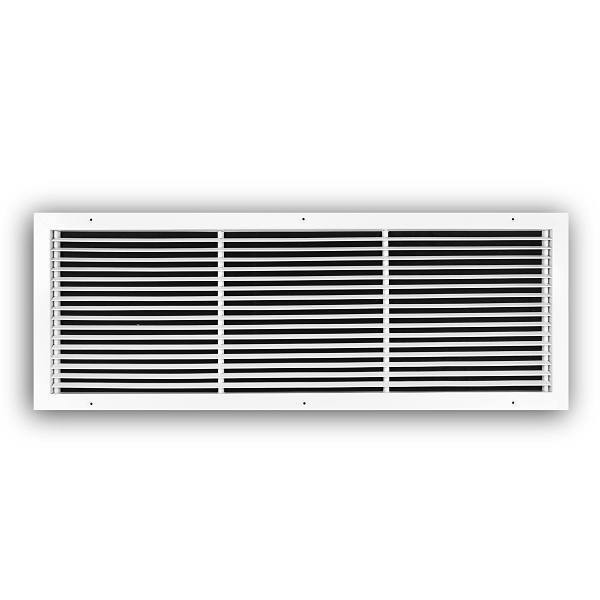 Truaire 36 In. X 12 In. White Steel Fixed Bar Type  Return Air Grille