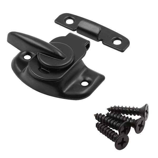 Prime-Line Diecast Window Sash Lock And Keeper, Cam Action, Matte Black