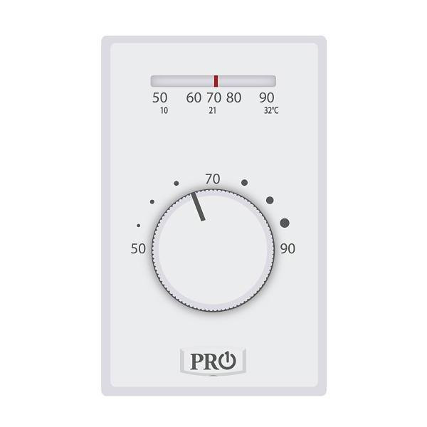 Pro1 Line Voltage Thermostat, Non-Programmable, 2 Wire