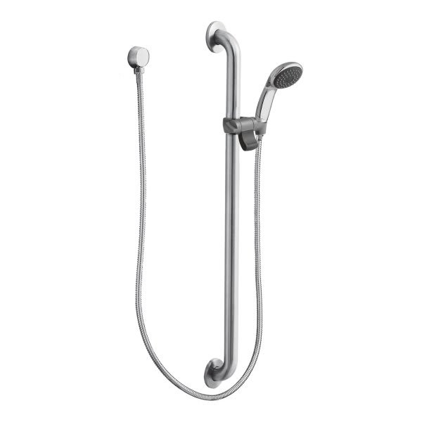 Moen Commercial Chrome/Stainless 1.75gpm Slide Bar/Grab Bar Shower