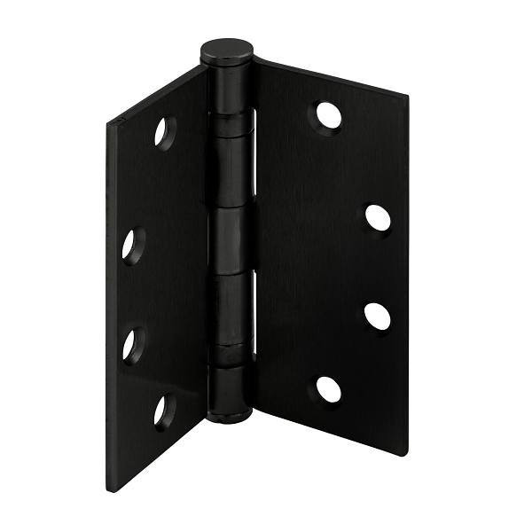 Prime-Line 4-1/2" Commercial Pivot Door Hinge, Matte Black, Package Of 3
