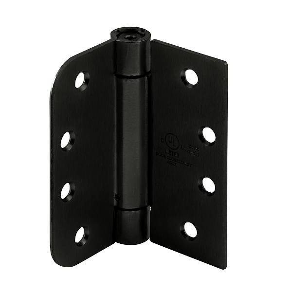 Prime-Line 4" Spring Door Hinge, Commercial, Matte Black, Package Of 3