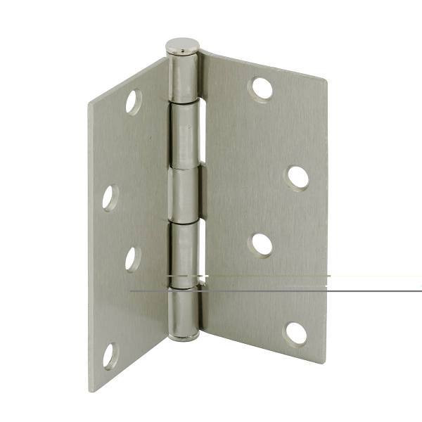 Prime-Line 4" Pivot Door Hinge, Residential, Satin Nickel Package Of 3