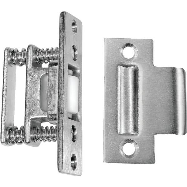 Rockwood 1 X 3.38 In Brass Roller Latch (Satin Chrome)